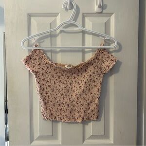 Garage Light Pink Floral Top